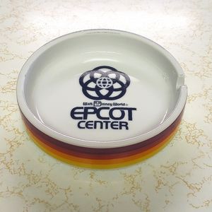 Vintage 1980's Walt Disney World EPCOT CENTER ASHTRAY.